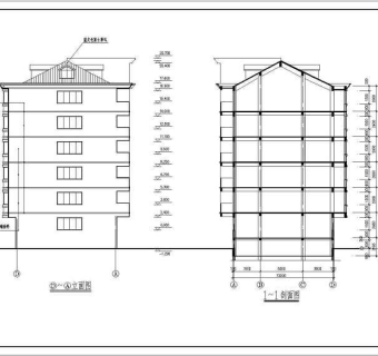 多层住宅楼建施图纸