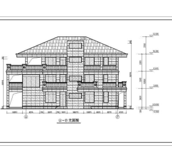 三层精致别墅建筑设计施工图