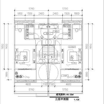 155.10平米别墅建筑设计图纸