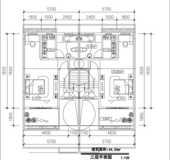 155.10平米别墅建筑设计图纸