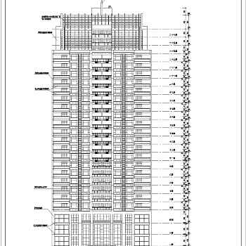 某地某高层综合楼建筑施工图（全套）