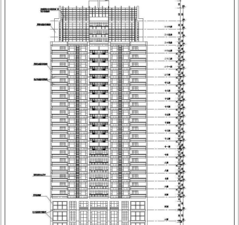 某地某高层综合楼建筑施工图（全套）