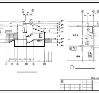 中式经典别墅建筑图纸