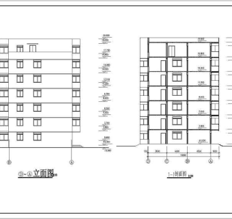 多层住宅l楼建筑设计CAD施工图纸