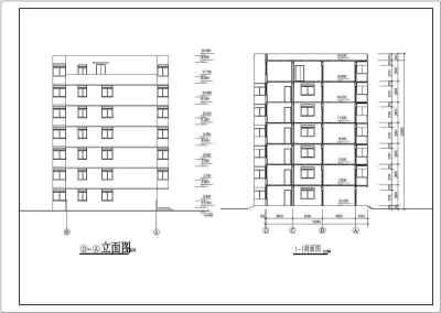 多层住宅l楼建筑设计CAD施工图纸