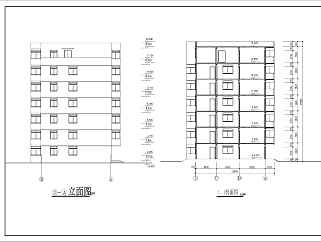 多層住宅l樓建筑設計CAD施工圖紙