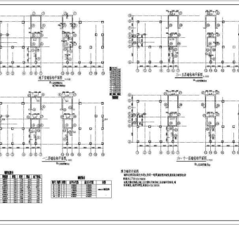 钢筋混凝土框剪结构高层住宅楼cad工程施工图