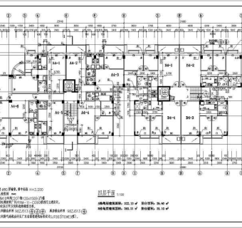 某地高层商住建筑施工图（建筑规划图）