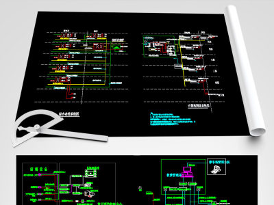 原创一套医院弱电系统CAD施工图CAD平面图3D模型