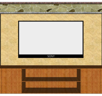 家装电视背景墙效果图3D模型
