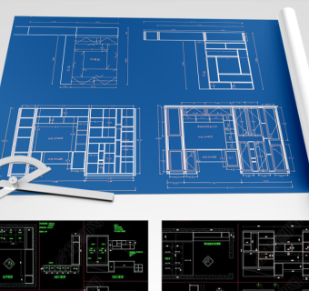 原创CAD整木家具设计图纸榻榻米柜子酒柜衣柜-版权可商用3D模型