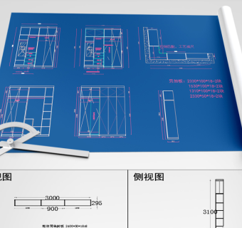 原创全屋定制酒柜书柜鞋柜衣柜CAD图库-版权可商用3D模型