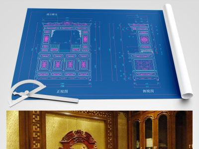 原创佛龛神台柜CAD图纸-版权可商用3D模型