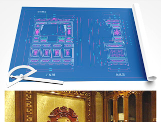 原创佛龛神台柜CAD图纸-版权可商用3D模型
