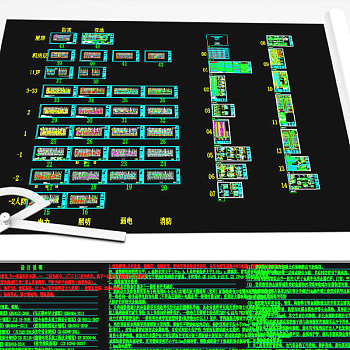 原创住宅小区全套弱电CAD施工图-版权可商用3D模型