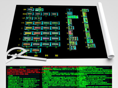 原创住宅小区全套弱电CAD施工图-版权可商用3D模型