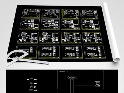 原创某高速公路服务区监控系统工程-版权可商用3D模型