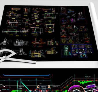 原创游乐场CAD图纸-版权可商用3D模型