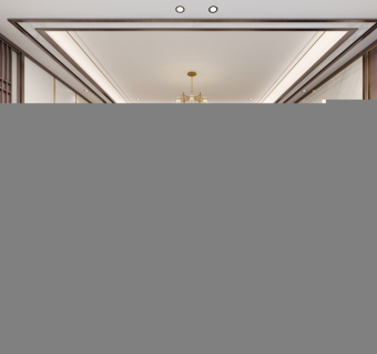 原创全套新中式家装CAD施工图效果图-版权可商用3D模型