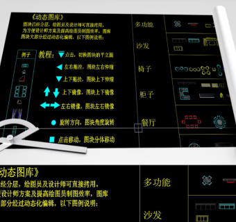 原创2018年8月整理CAD动态图块-版权可商用3D模型