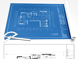 原创汇金广场A座全套家装整木全屋定制深化设计CAD图纸-版权可商用3D模型