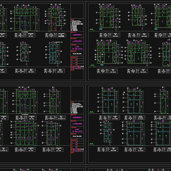 原创CAD各种玻璃门窗及大样节点图-版权可商用3D模型