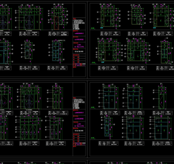 原创CAD各种玻璃门窗及大样节点图-版权可商用3D模型