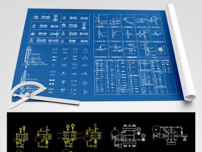 原创水利系统CAD图纸集合之二-版权可商用3D模型