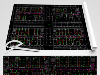 原创CAD医院门诊楼弱电智能化系统平面图-版权可商用3D模型