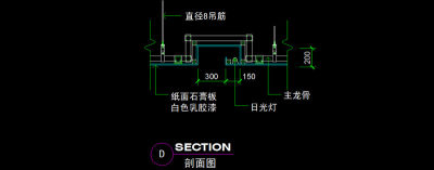 原创吊顶CAD图纸设计附带施工材质说明3D模型