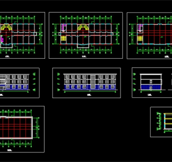 原创某政府办公楼CAD建筑图3D模型