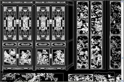 原创中式雕刻CAD-版权可商用3D模型