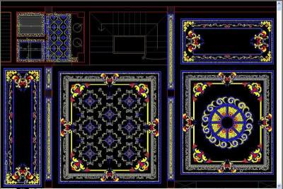 原创新款水刀拼花CAD-版权可商用3D模型