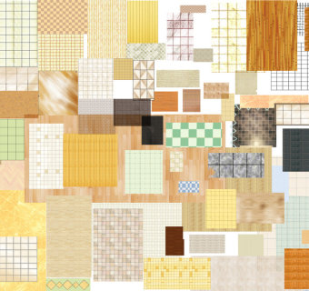 原创高清室内70款地面材质PSD分层户型图块-版权可商用3D模型