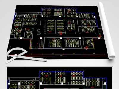 原创培训班CAD-版权可商用3D模型