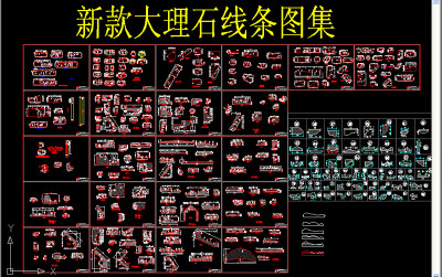 原创新款大理石线条图集-版权可商用3D模型