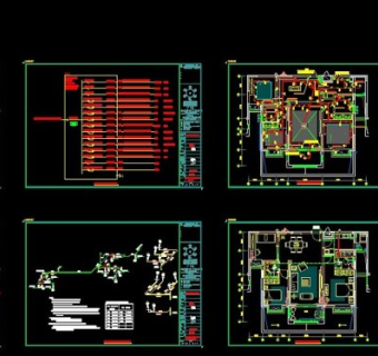 原创CAD水电系统图-版权可商用3D模型