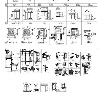 原创建筑窗户节点CAD素材3D模型