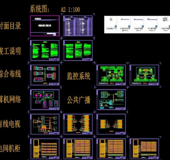 原创酒店智能化工程竣工图纸CAD弱电智能化-版权可商用3D模型