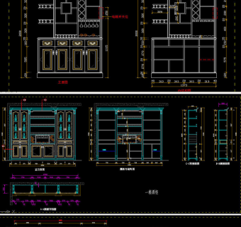 原创精选12款酒柜设计图纸-版权可商用3D模型