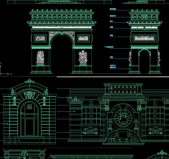 原创欧式建筑背景cad图库收集-版权可商用3D模型