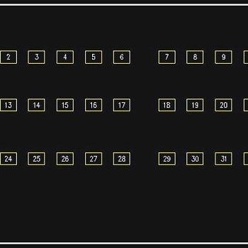 原创CAD数字关联递增动态块3D模型