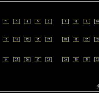 原创CAD数字关联递增动态块3D模型