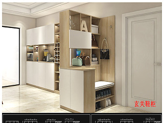 原创全屋定制榻榻米柜类家具CAD带彩图-版权可商用3D模型