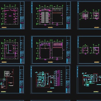 原创政府大楼会议系统全套图纸CAD弱电智能化-版权可商用3D模型