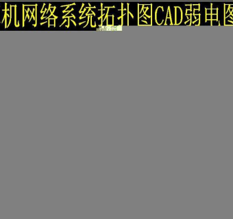 原创计算机网络系统拓扑图CAD弱电图纸3D模型