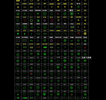 原创CAD植物平面图块3D模型