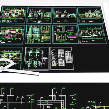 原创舞台CAD平面灯具素材-版权可商用3D模型