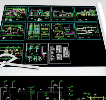 原创舞台CAD平面灯具素材-版权可商用3D模型