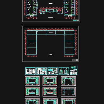 原创某超市电气全套CAD图纸3D模型